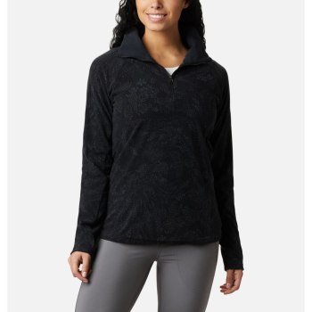 Columbia Ženske Puloveri - Glacial IV Print Half Zip Crne | SQMB-91468